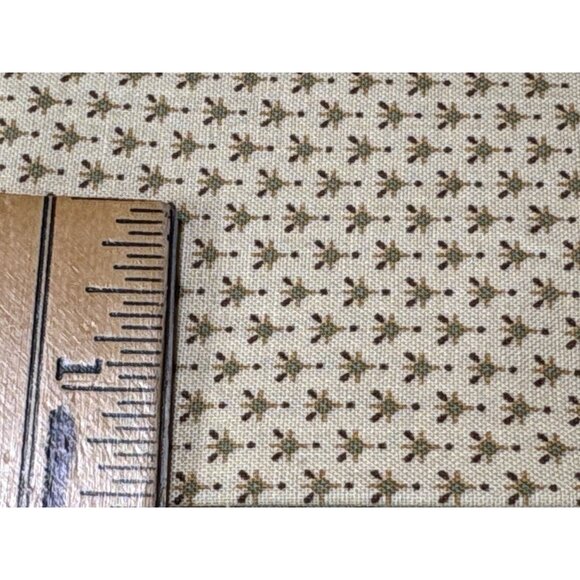 Kim Diehl Fat Quarter Gold & Brown Cotton Fabric 18x22" for Quilting & Crafts Se - Picture 3 of 6